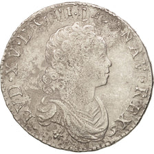 Moneda, Francia, Louis XV, 1/2 Écu Vertugadin, 1/2 ECU, 44 Sols, 1716, Rouen
