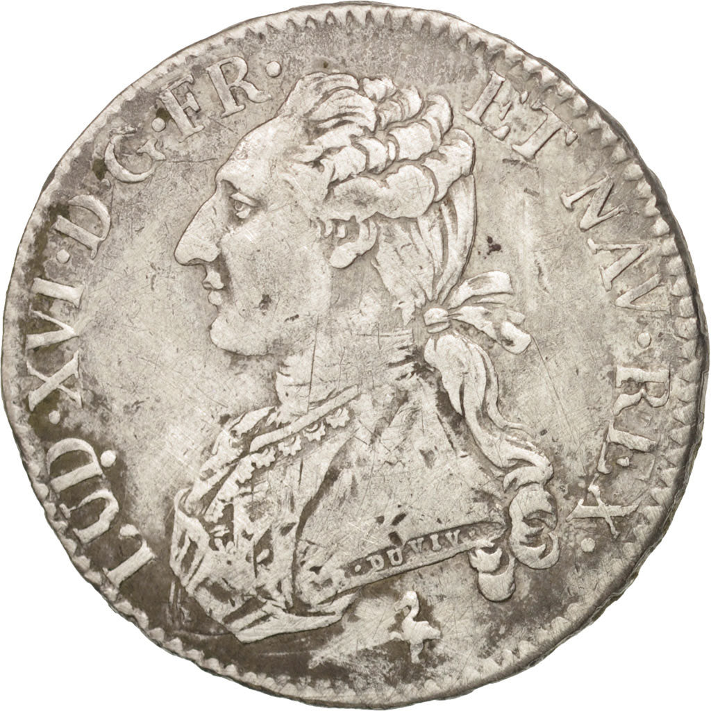 France, Louis XVI, 1/2 Écu, 1775, Paris, VF(30-35), Silver, KM:562.1