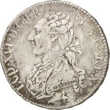 France, Louis XVI, 1/2 Écu, 1775, Paris, VF(30-35), Silver, KM:562.1