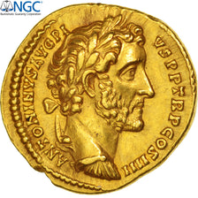Monnaie, Antonin le Pieux, Aureus, Rome, Gradée, NGC, Ch AU*, 3993175-001, SUP
