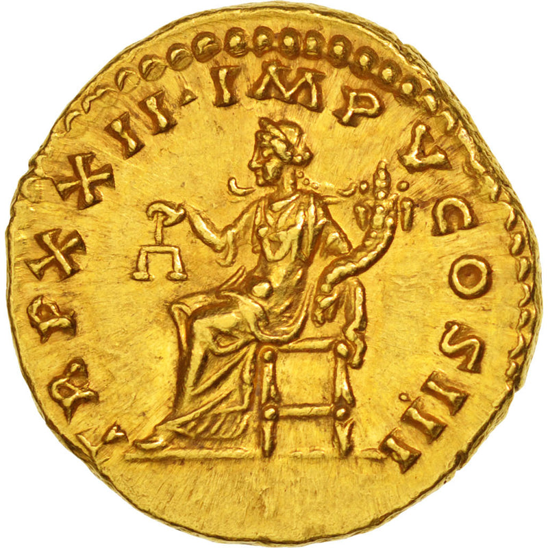 Coin Marcus Aurelius Aureus Rome graded NGC Ch AU Gold RIC:190