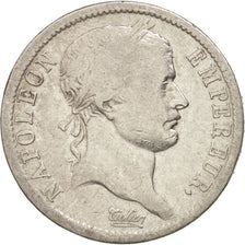 Moneda, Francia, Napoléon I, 2 Francs, 1810, Rouen, BC+, Plata, KM:693.2