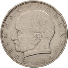 GERMANY - FEDERAL REPUBLIC, 2 Mark, 1964, Stuttgart, EF(40-45), KM:116