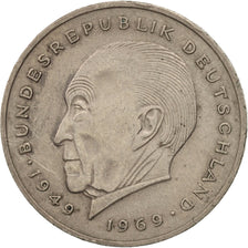Coin, GERMANY - FEDERAL REPUBLIC, 2 Mark, 1969, Stuttgart, AU(50-53)