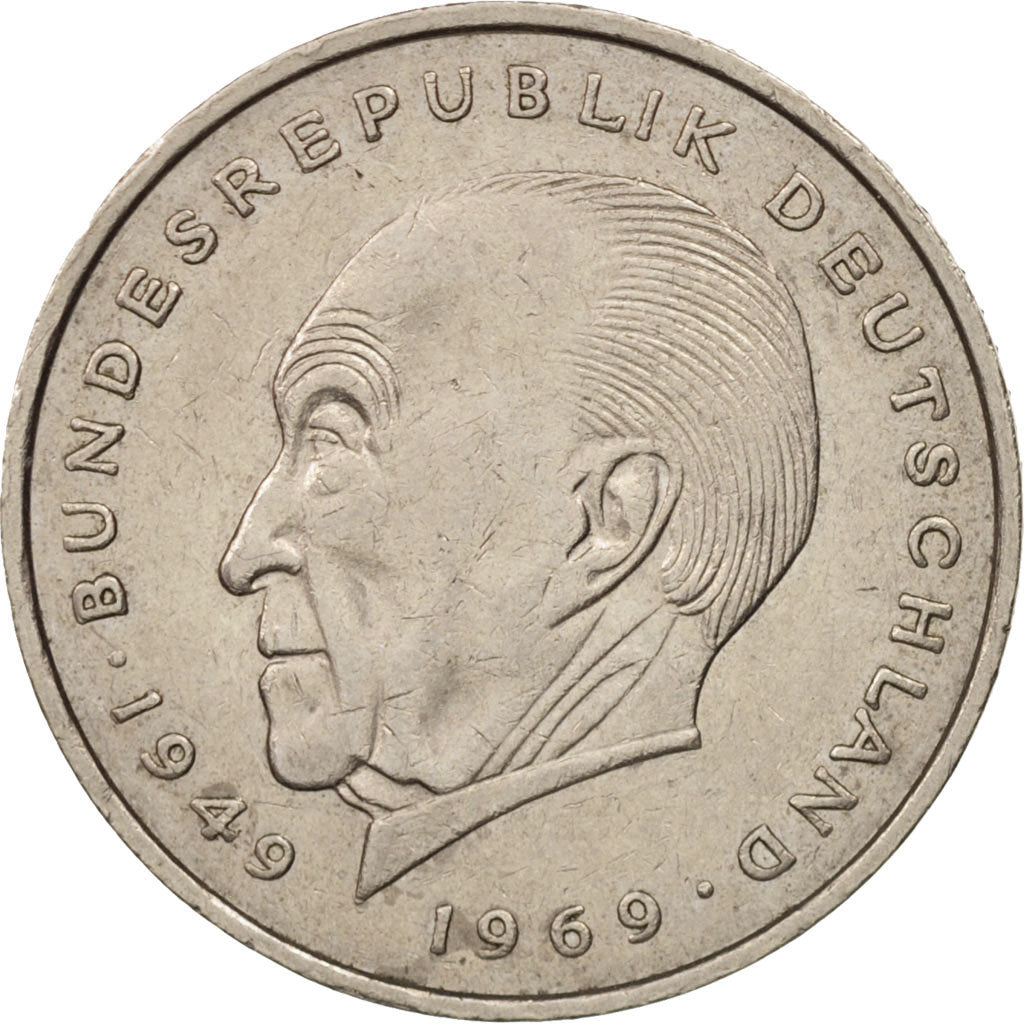 Coin, GERMANY - FEDERAL REPUBLIC, 2 Mark, 1974, Hamburg, AU(50-53)
