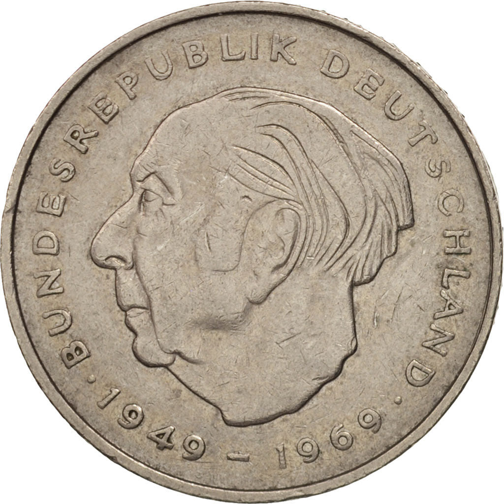 République fédérale allemande, 2 Mark, 1975, Hamburg, TTB, KM:A127