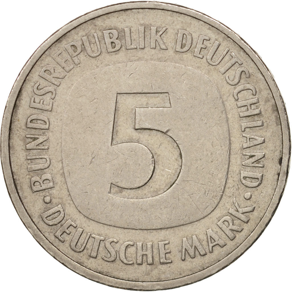 Monnaie, République fédérale allemande, 5 Mark, 1987, Karlsruhe, SUP