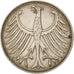 GERMANIA - REPUBBLICA FEDERALE, 5 Mark, 1964, Munich, BB+, Argento, KM:112.1