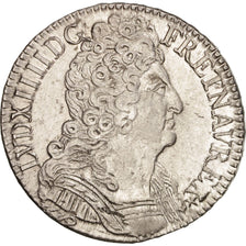 France, Louis XIV, 1/2 Écu aux 3 couronnes, 1710, Paris, AU(50-53), KM:382.1