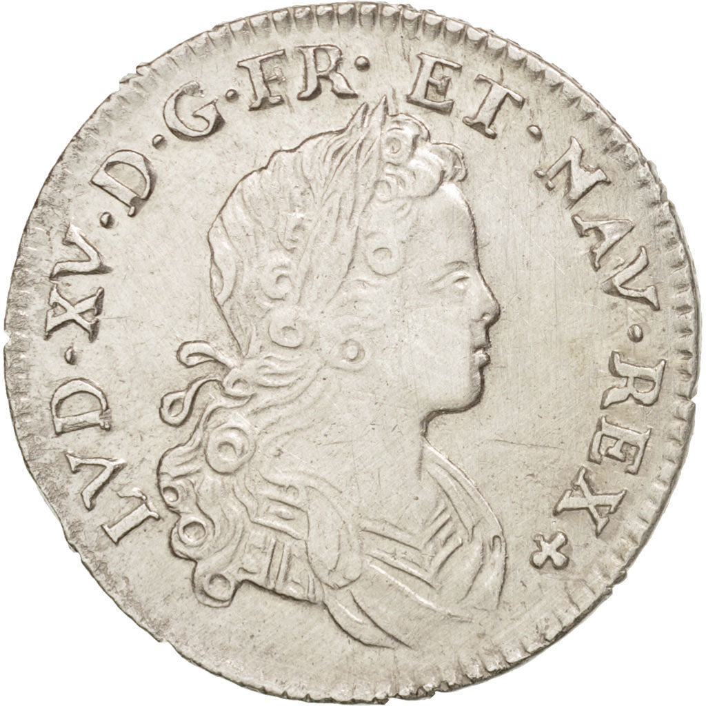 France, Louis XV, XX Sols de France-Navarre, 1719, Paris, AU(50-53), KM:440.1