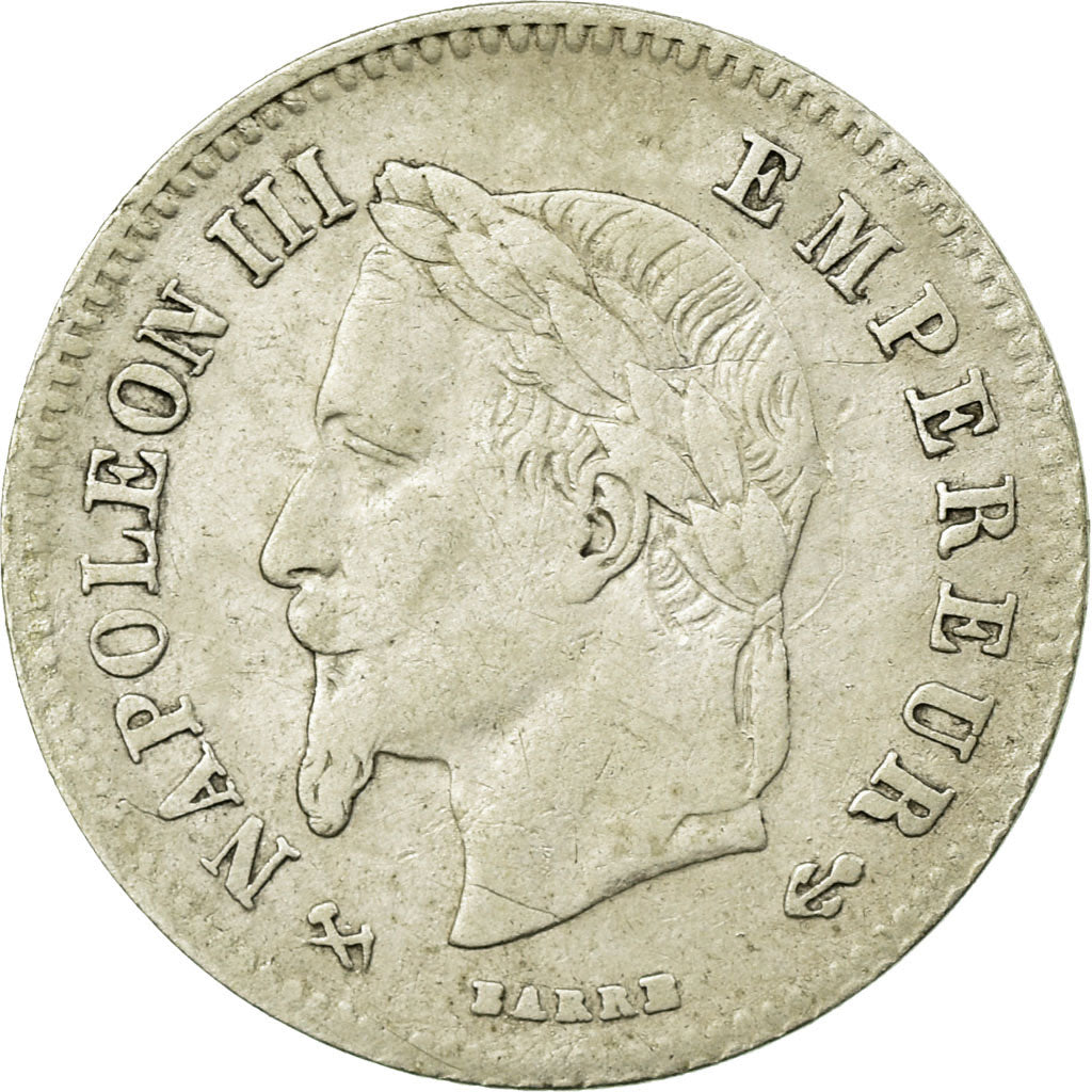Coin, France, Napoleon III, Napoléon III, 20 Centimes, 1866, Bordeaux