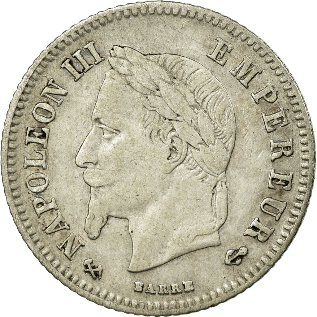 Coin, France, Napoleon III, Napoléon III, 20 Centimes, 1866, Bordeaux