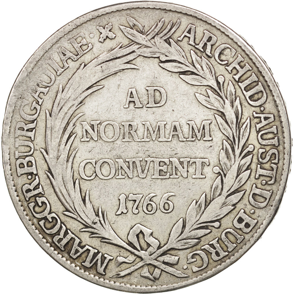 AUSTRIAN STATES, BURGAU, Maria Theresa, Thaler, Convention, 1766, TB, KM:16