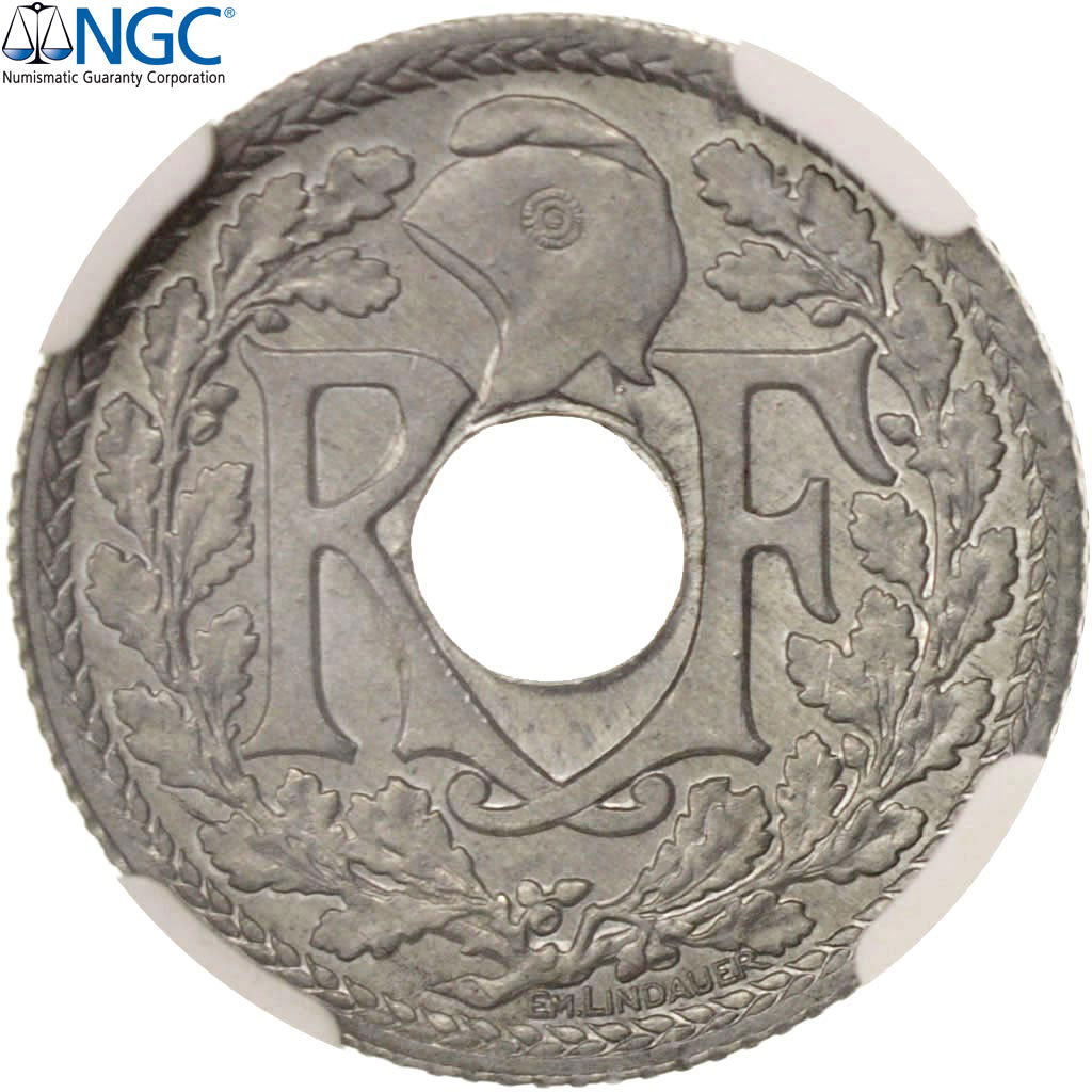 France, Lindauer, 10 Centimes, 1941, NGC, MS66, Zinc, KM:897