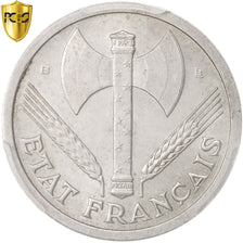 France, Bazor, 2 Francs, 1943, Beaumont Le Roger, PCGS, MS64+, KM:904.2