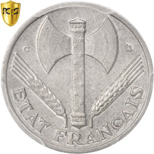 France, Bazor, 50 Centimes, 1944, Castelsarrasin, PCGS, MS65, KM:914.3
