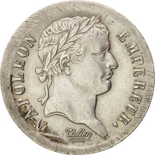 France, Napoléon I, 1/2 Franc, 1808, Lyon, AU(50-53), Silver, KM:680.4