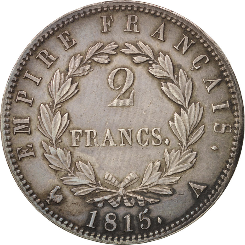 France, Napoléon I, 2 Francs, 1815, Paris, TTB+, Argent, KM:703, Gadoury:510