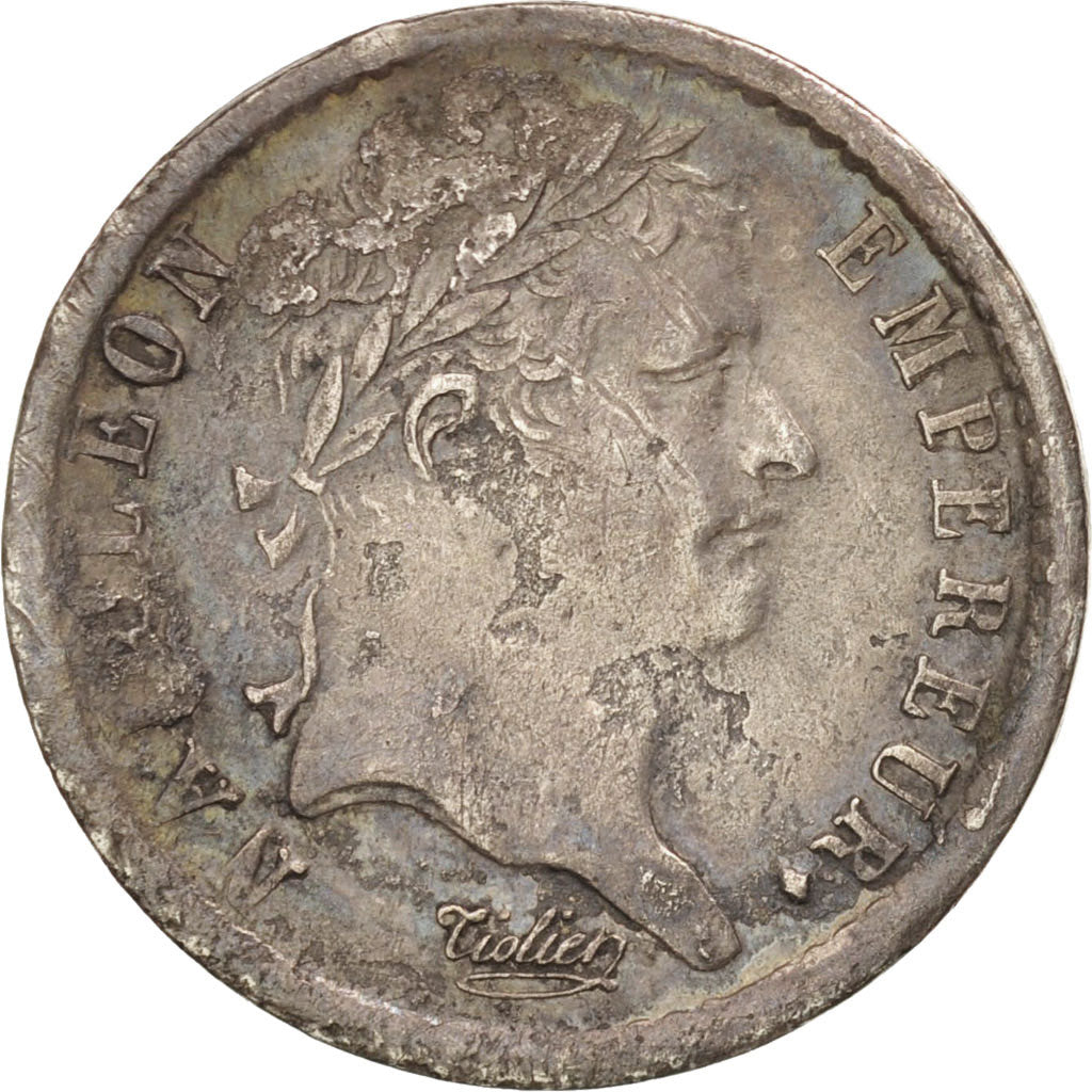 France, Napoléon I, 1/2 Franc, 1808, Toulouse, AU(50-53), Silver, KM:680.9