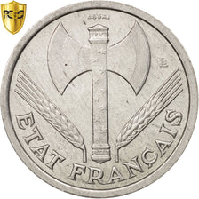 France, Franc, 1942, PCGS, SP66, Aluminum, Essai, KM:E83, Gadoury:471