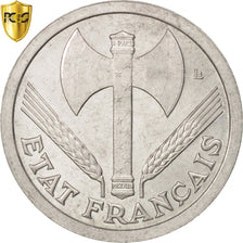 France, Bazor, Essai, 2 Francs, 1943, PCGS SP66, Aluminum, KM:E85