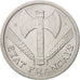 France, Bazor, 2 Francs, 1944, Beaumont Le Roger, MS(64), Aluminum, KM:904.2