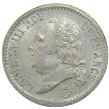 FRANCE, Louis XVIII, 1/4 Franc, 1818, Paris, KM #714.1, graded, PCGS, MS(64),...