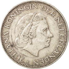 Netherlands, Juliana, 2-1/2 Gulden, 1959, EF(40-45), Silver, KM:185