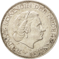 Coin, Netherlands, Juliana, 2-1/2 Gulden, 1960, AU(50-53), Silver, KM:185