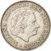 Coin, Netherlands, Juliana, 2-1/2 Gulden, 1962, EF(40-45), Silver, KM:185