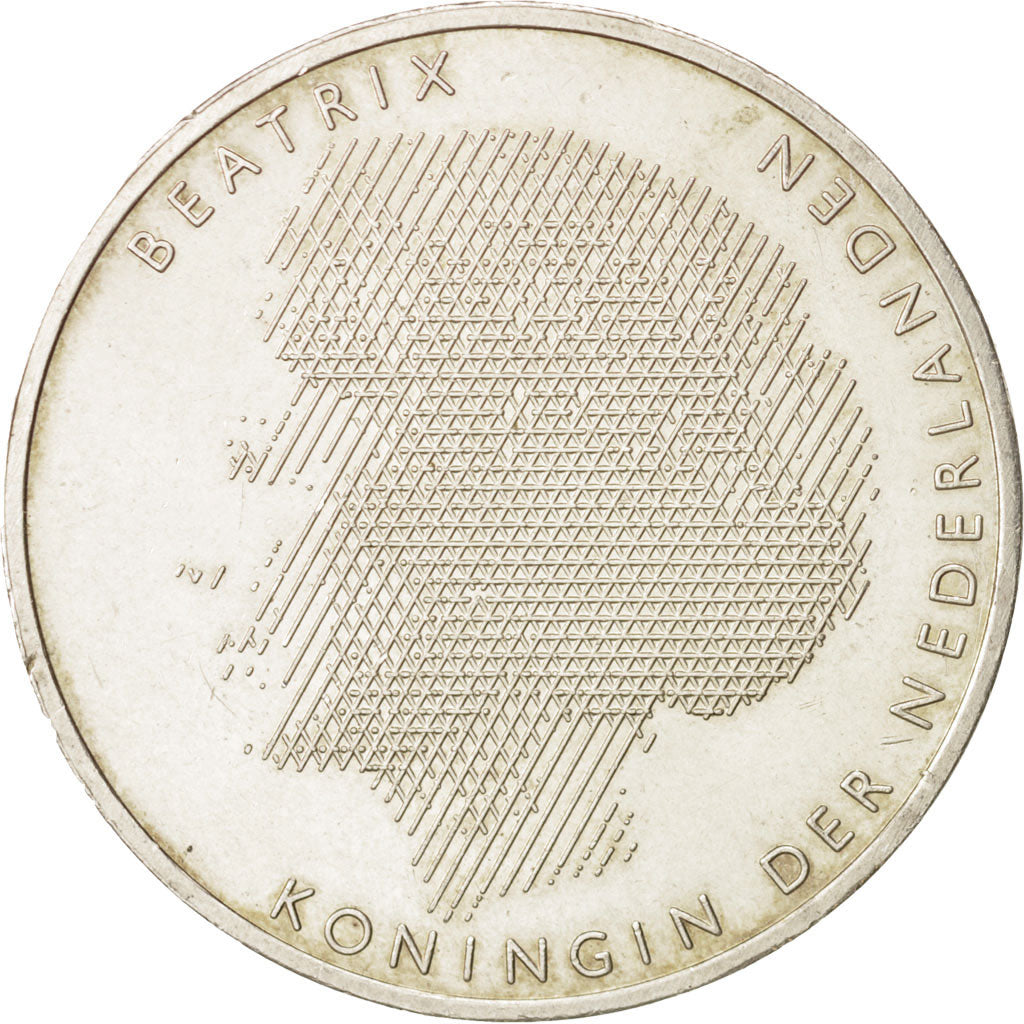 Pays-Bas, Beatrix, 50 Gulden, 1988, SUP+, Argent, KM:212