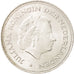 Netherlands, Juliana, 10 Gulden, 1970, MS(60-62), Silver, KM:195