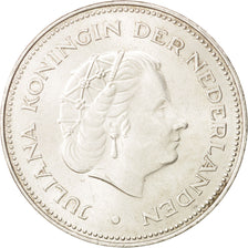 Coin, Netherlands, Juliana, 10 Gulden, 1970, AU(55-58), Silver, KM:195