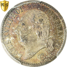 Moneda, Francia, Louis XVIII, Louis XVIII, 1/4 Franc, 1821, Paris, PCGS, MS64