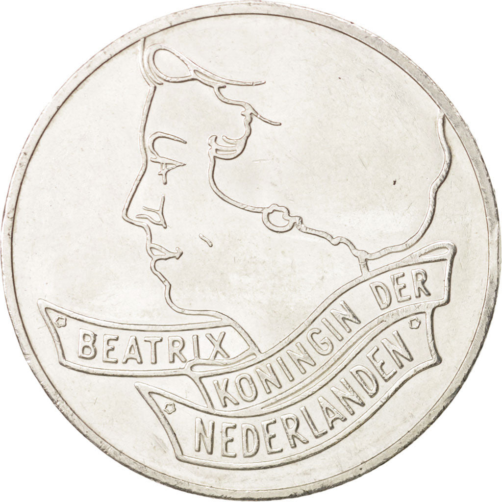 Coin, Netherlands, Beatrix, 50 Gulden, 1994, MS(60-62), Silver, KM:217