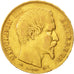 Moneta, Francia, Napoleon III, Napoléon III, 20 Francs, 1855, Lyon, BB, Oro