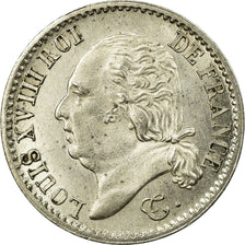 Moneda, Francia, Louis XVIII, Louis XVIII, 1/4 Franc, 1821, Paris, EBC+, Plata