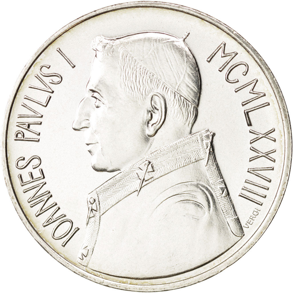 CITTÀ DEL VATICANO, John Paul I, 1000 Lire, 1978, SPL-, Argento, KM:142