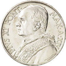 VATICAN CITY, Pius XI, 10 Lire, 1935, AU(55-58), Silver, KM:8