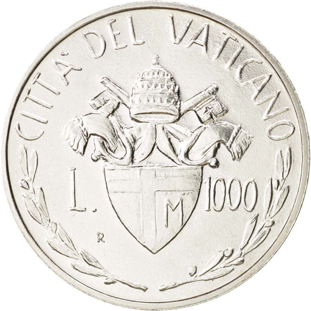Cité du Vatican, John Paul II, 1000 Lire, 1982, SUP, Argent, KM:167