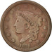 Coin, United States, Coronet Cent, Cent, 1838, U.S. Mint, Philadelphia