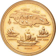 Jamaica, Elizabeth II, 20 Dollars, 1972, MS(63), Gold, KM:61