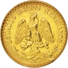 Mexico, 2 Pesos, 1945, Mexico City, AU(55-58), Gold, KM:461