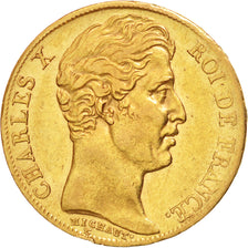 France, Charles X, 20 Francs, 1825, Paris, EF(40-45), Gold, KM:726.1