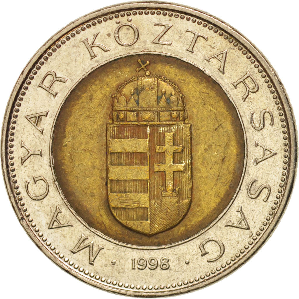 Moneta, Węgry, 100 Forint, 1998, Budapest, EF(40-45), Bimetaliczny, KM:721