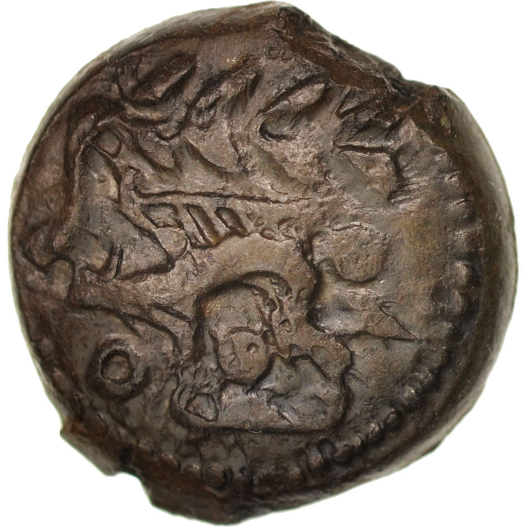 Aulerci Eburovices, Bronze Æ, ca. 60-40 BC, Bronze, SS, Delestrée:2457var