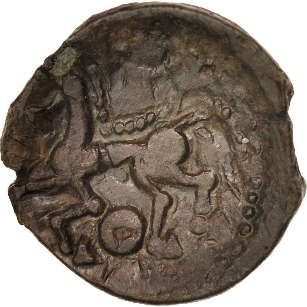 Aulerci Eburovices, Bronze Æ, ca. 60-40 BC, Bronze, SS, Delestrée:2457var