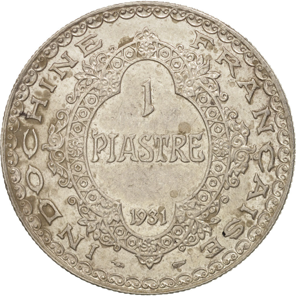 FRENCH INDO-CHINA, Piastre, 1931, Paris, TTB+, Argent, KM:19
