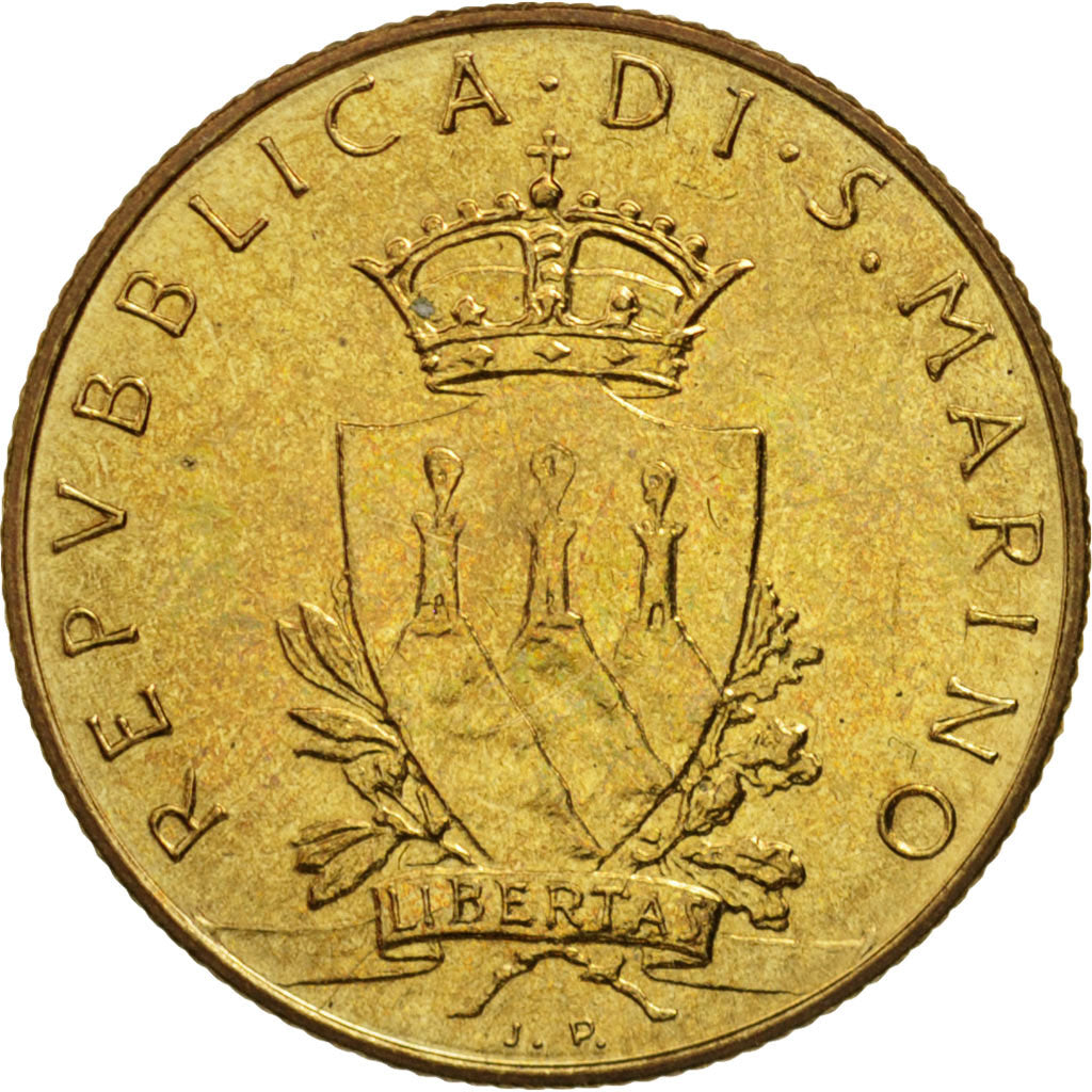 San Marino, 200 Lire, 1979, MS(65-70), Aluminum-Bronze, KM:96