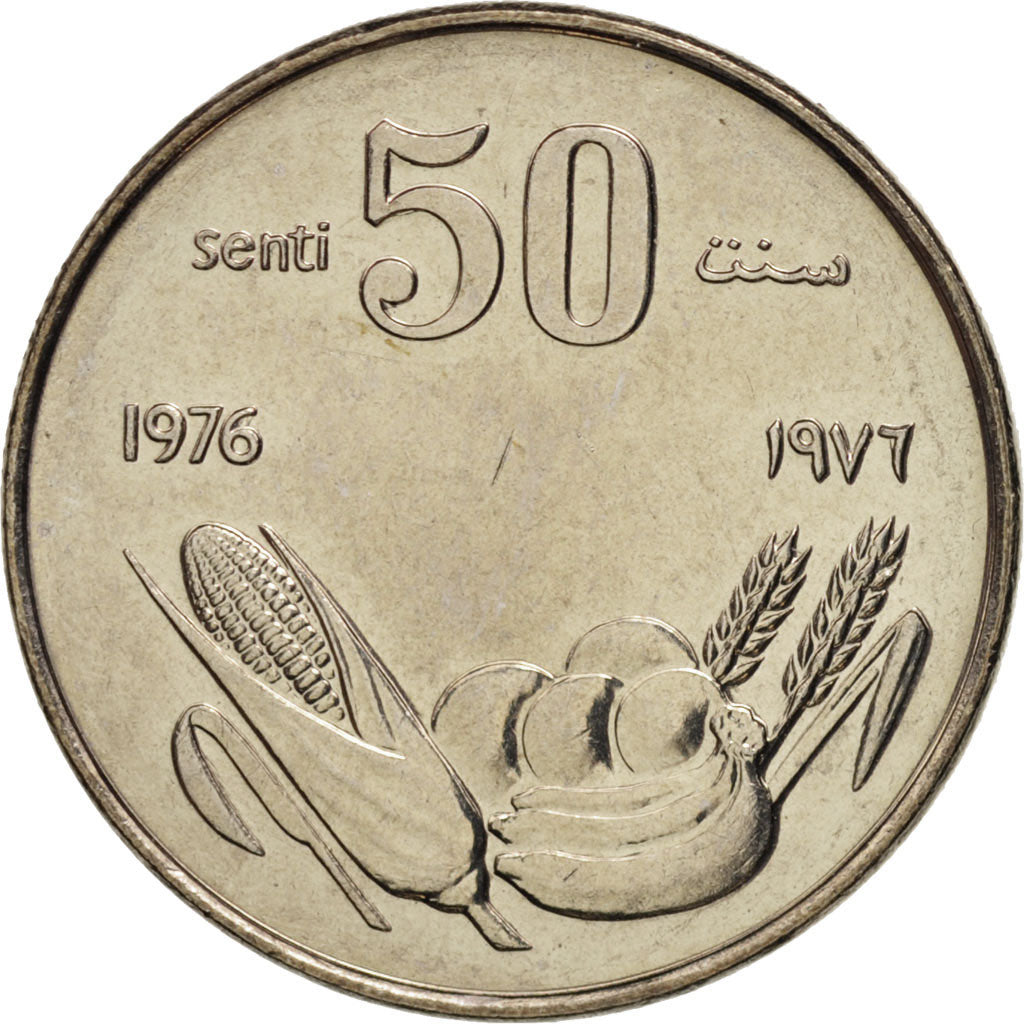 Somalia, 50 Senti, 1976, MS(65-70), Copper-nickel, KM:26
